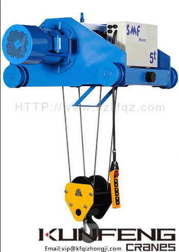Wire rope hoist application and operation method