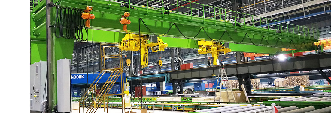 Optical and electronic purification workshop cleanroom crane