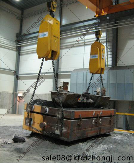 Large tonnage chain type load turning device with flexible turning and remote control Large tonnage chain type load turning device with flexible turning and remote control