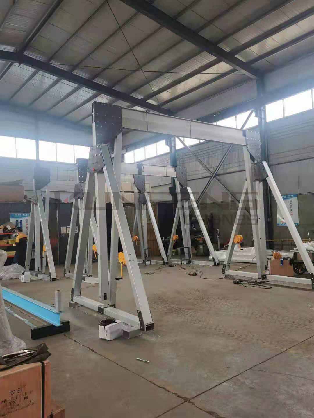 Clean room mobile gantry crane small electric gantry