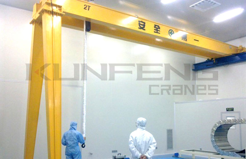 2 ton Cleanroom Semi-gantry Crane for Pharma