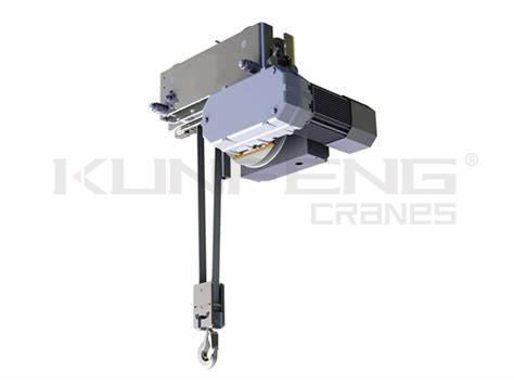 Electric belt hoist in cleanroom crane