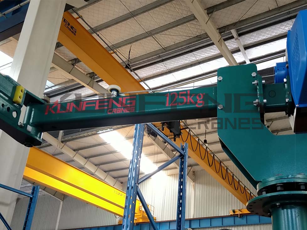 What are the installation steps of the fixed column jib crane