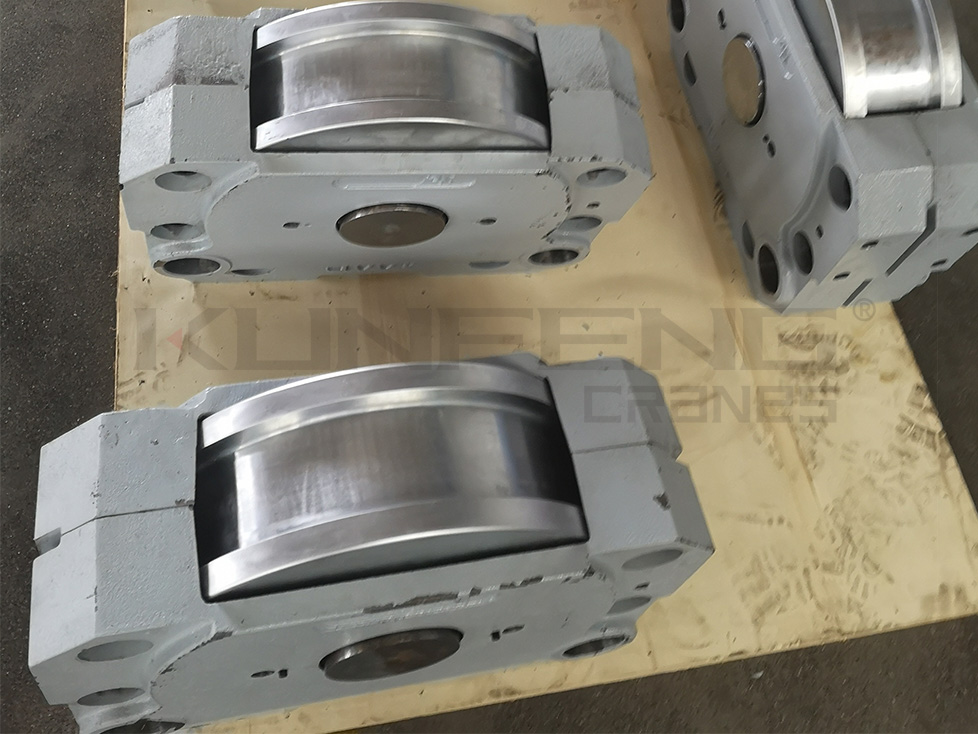 DRS wheel blocks are used to support a crane