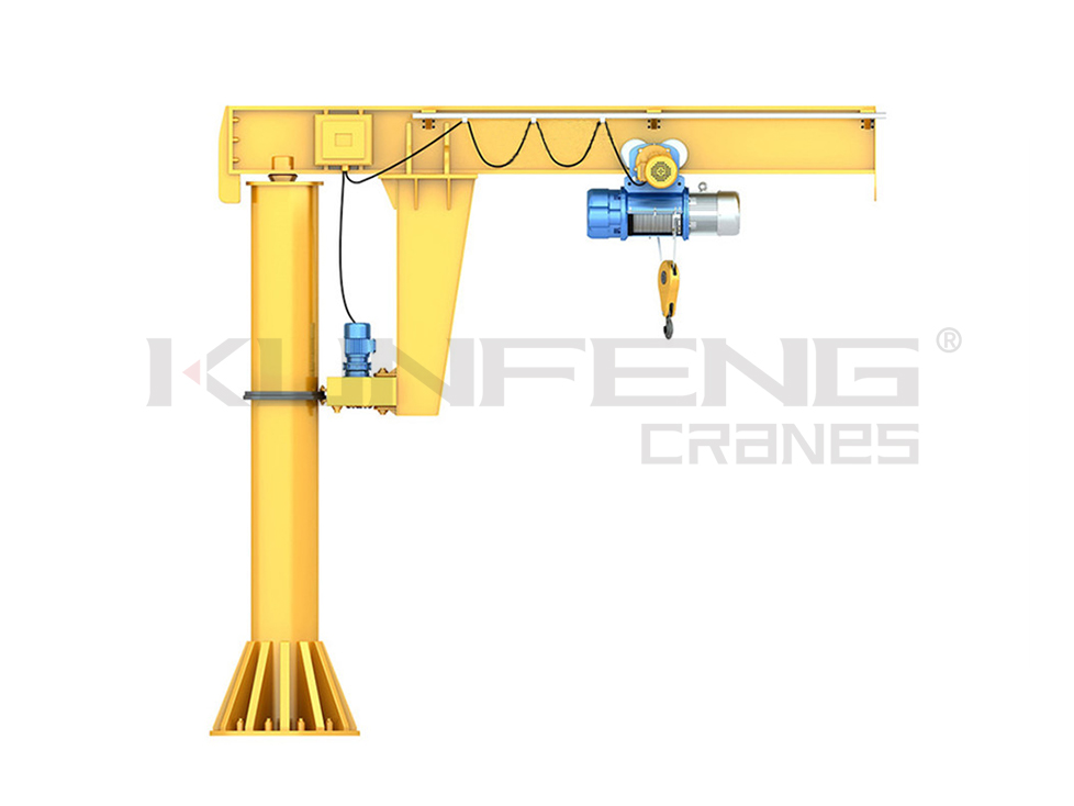 Column type manual cantilever crane manufacturers supply
