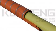 Submarine cable protective sleeve provides protection against fall and abrasion for submarine system