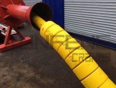 Bend-proof polyurethane bend restrictor for risers, cables and umbilicals