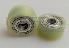 Polyurethane heavy-duty wheels with rubber elongation, resilience and wear resistance under high hardness