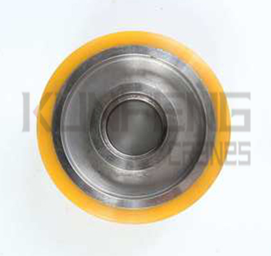 Polyurethane coated wheels for stackers widely used heavy-duty equipemnt