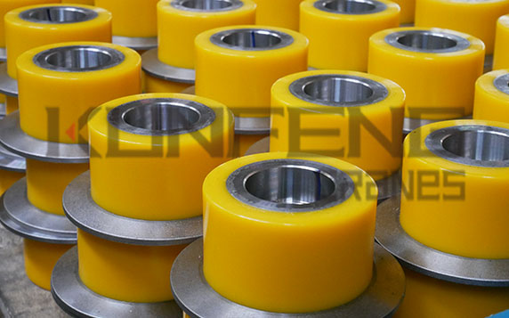 Polyurethane aluminum core coated wheel with excellent strength and wear resistance Polyurethane aluminum core coated wheel with excellent strength and wear resistance