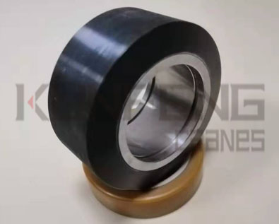 Customizable polyurethane coated wheels for small belt conveyors Customizable polyurethane coated wheels for small belt conveyors