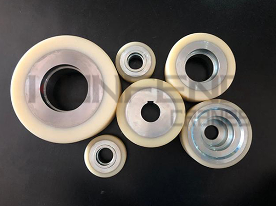 Shield tunnel boring machine polyurethane coated wheel to wheel oblique wheel Shield tunnel boring machine polyurethane coated wheel to wheel oblique wheel