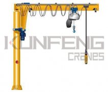 Supply 3t column cantilever crane 360°cantilever Jib crane electric slewing jib crane
