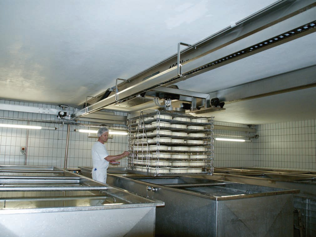 Stainless Steel crane in food industry