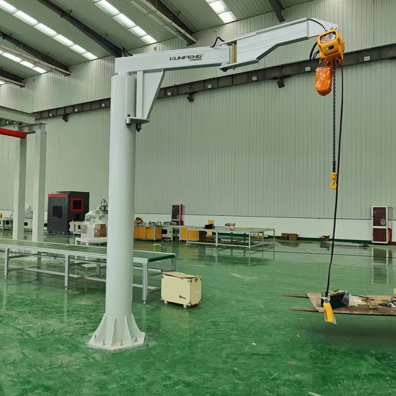 Analysis and Solution of Torsion of Column Suspended Jib Crane