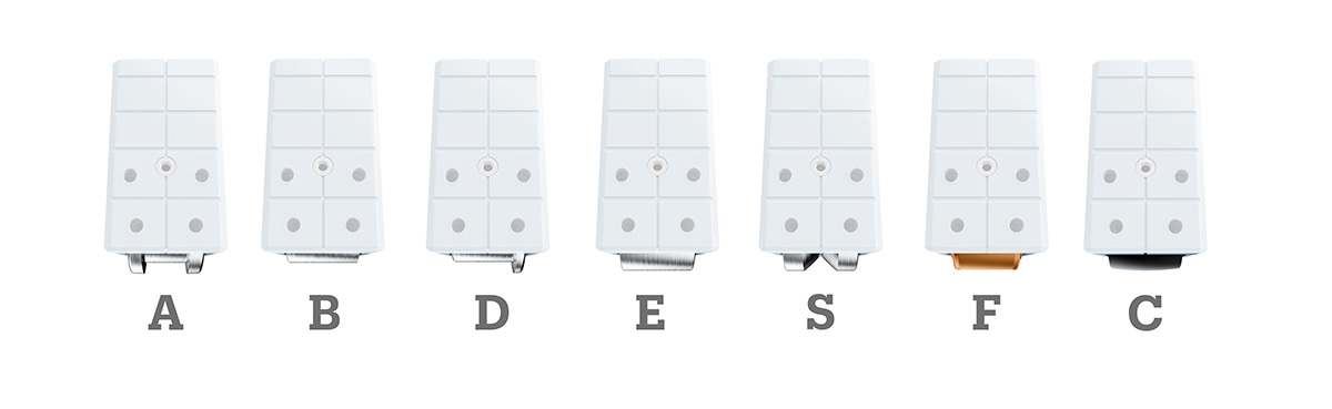 Travel wheel types: