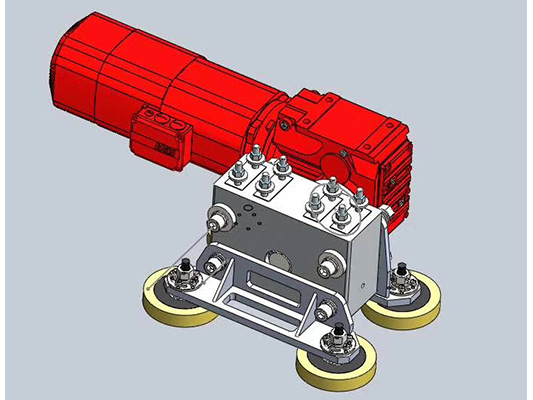 Drive Wheel Block with Gear Motor - Wheel Range System