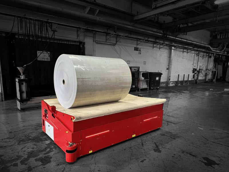 Heavy-duty poly-covered wheels in AGVs