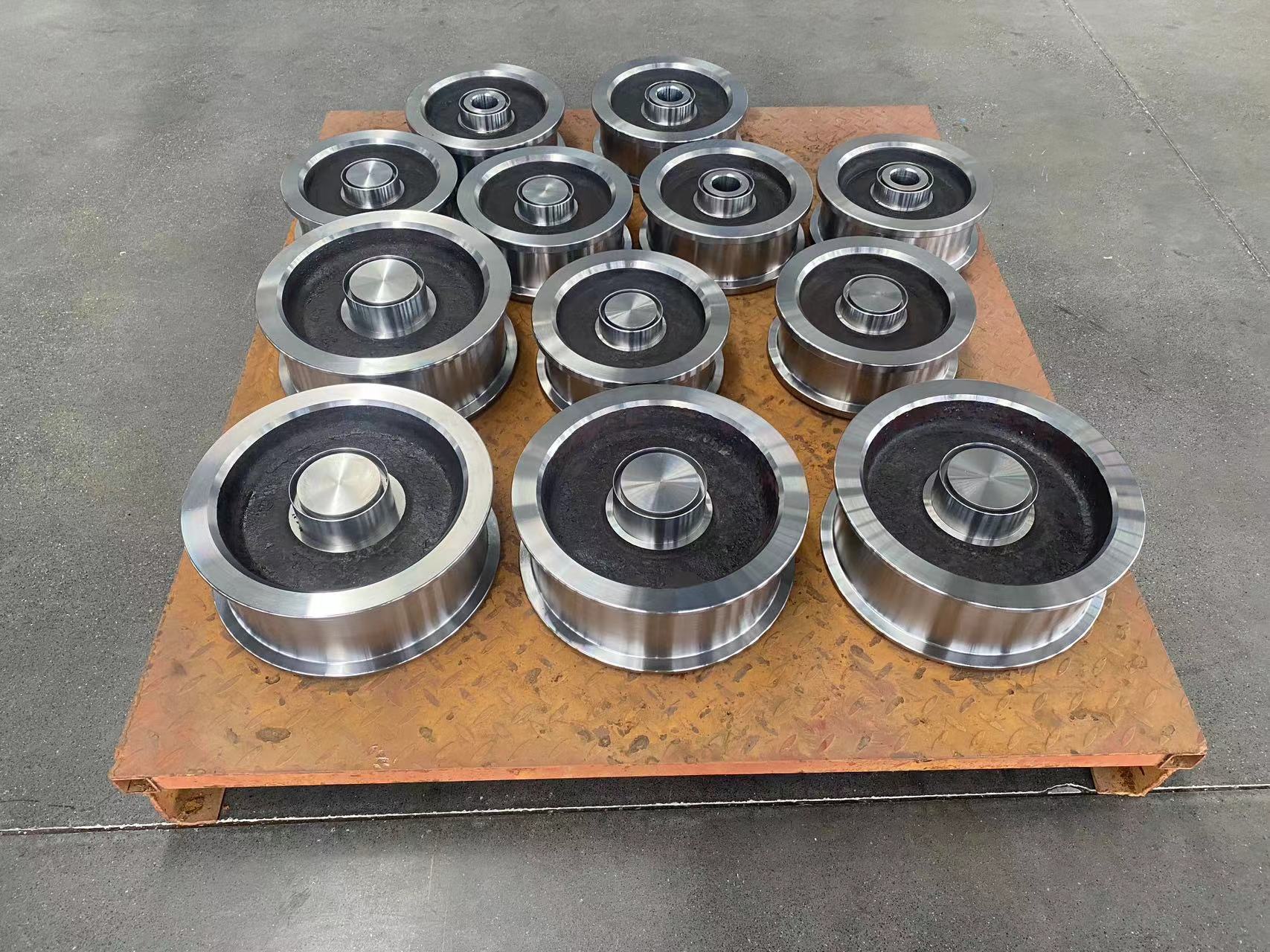 Crane Wheels with Pneumatic Friction System