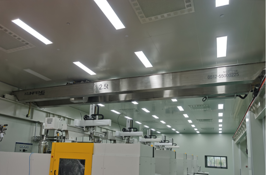 Stainless steel double girder crane