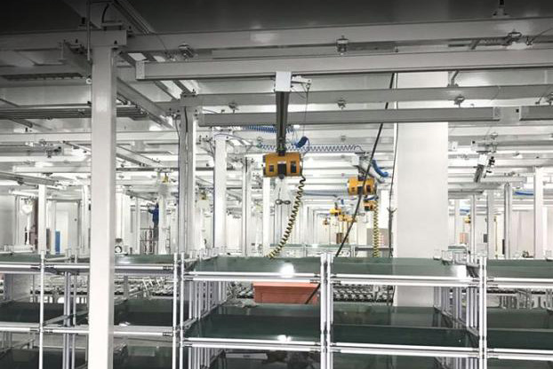Cleanroom KBK Light Crane with Electric Chain Block