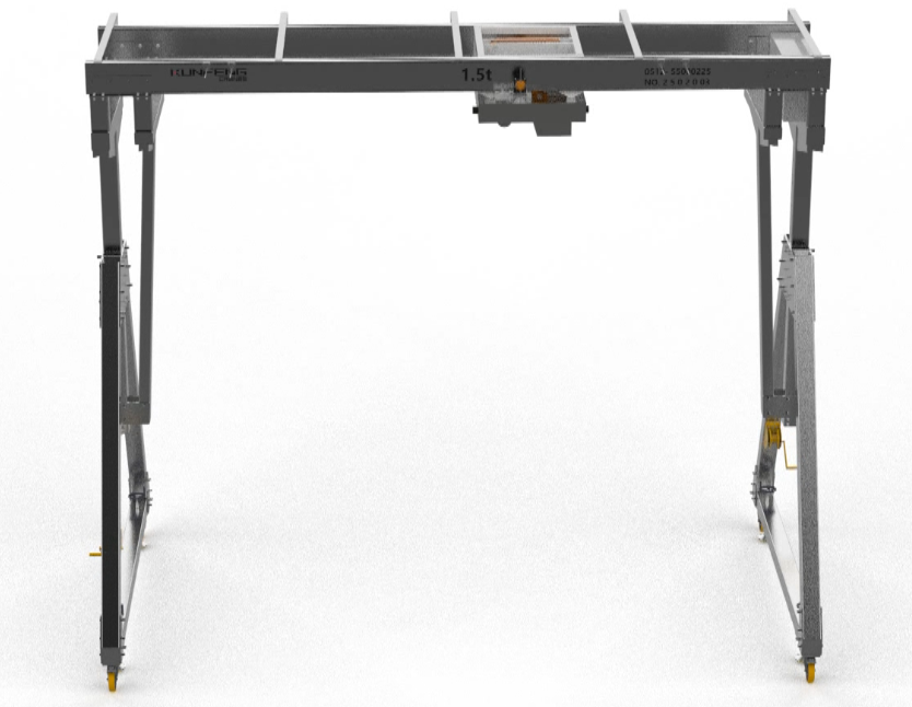 Manual push double beam gantry crane