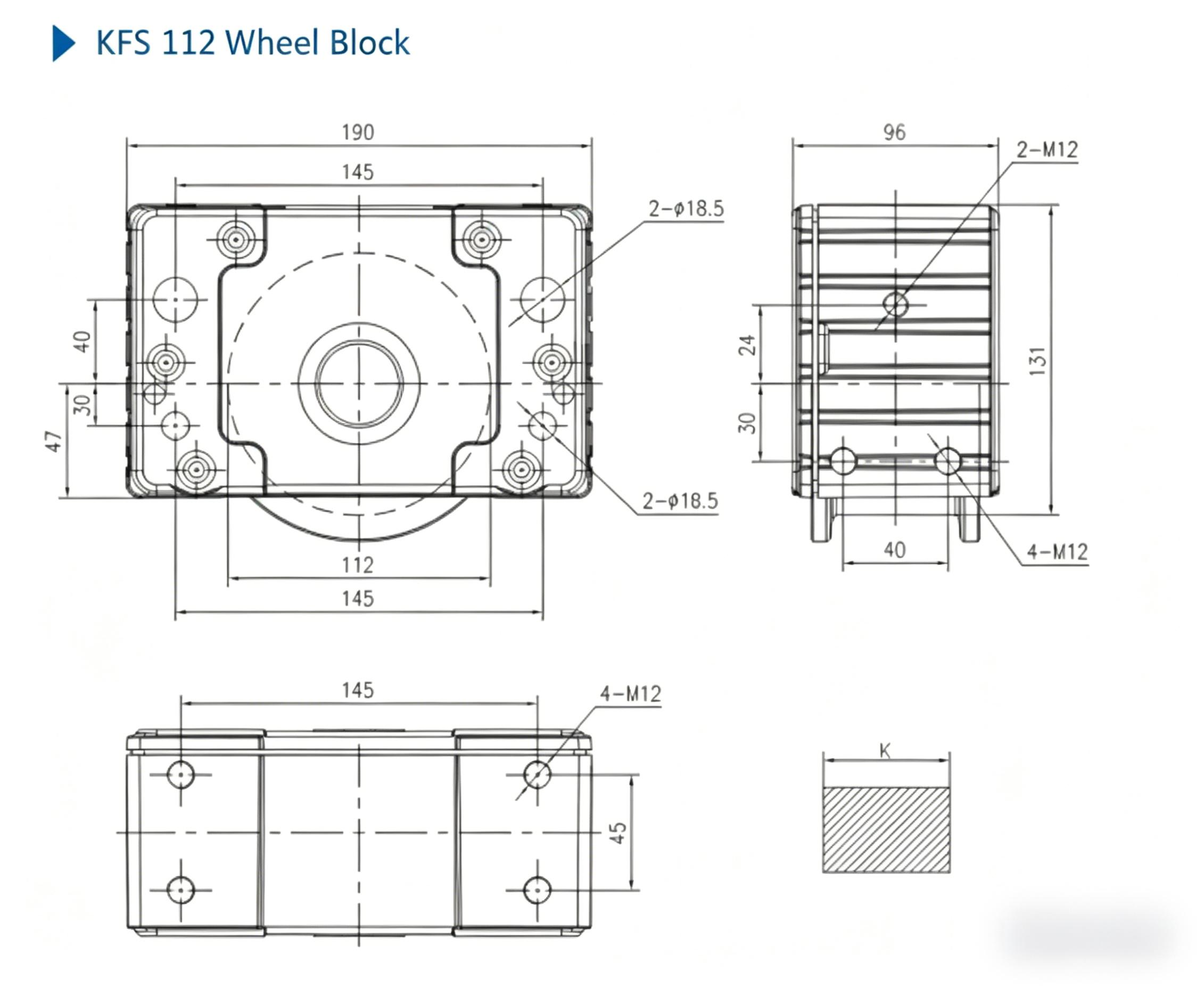 DRS 112 wheel block