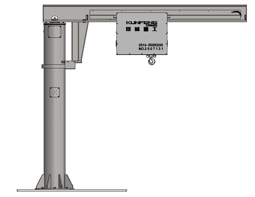 Stainless steel belt hoist jib crane
