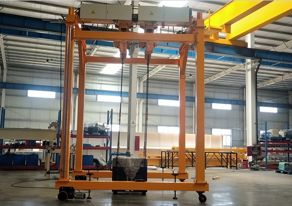 Gantry type moveable load turning units