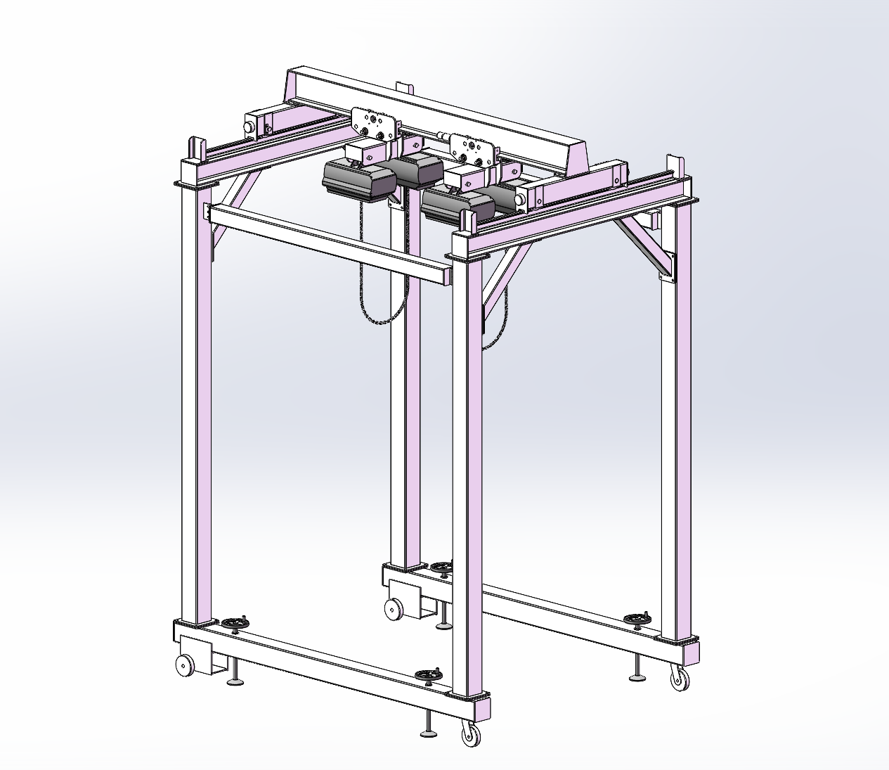 Gantry type chain load rotator