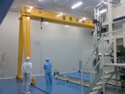 2 Ton Cleanroom Semi-gantry Crane for Pharma