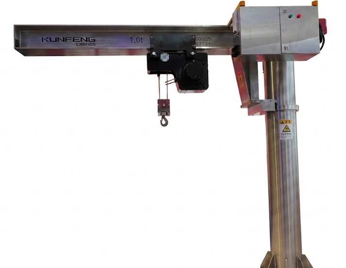 304 SS jib crane for cleanroom
