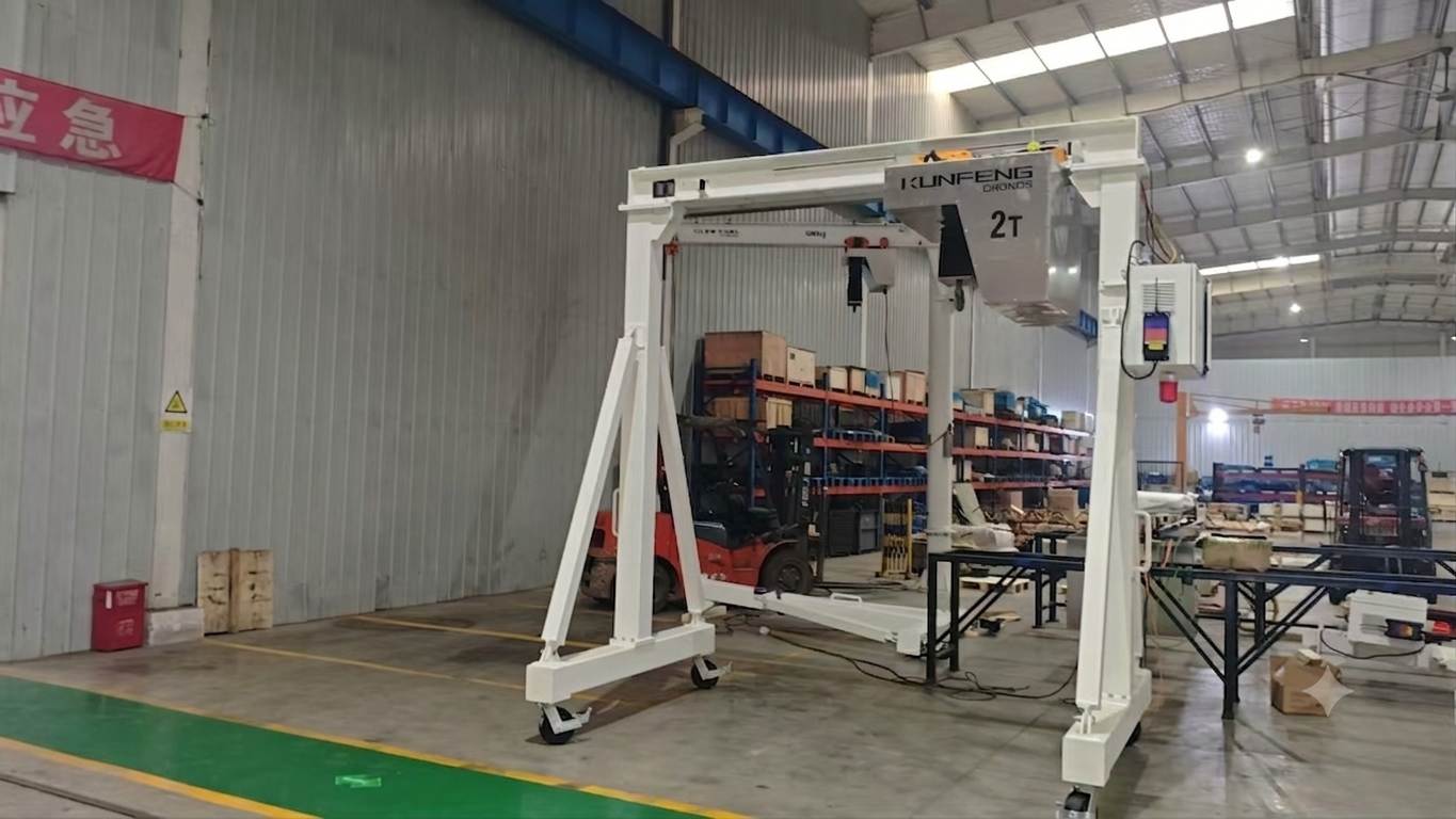 2t moveable gantry crane for cleanroom use