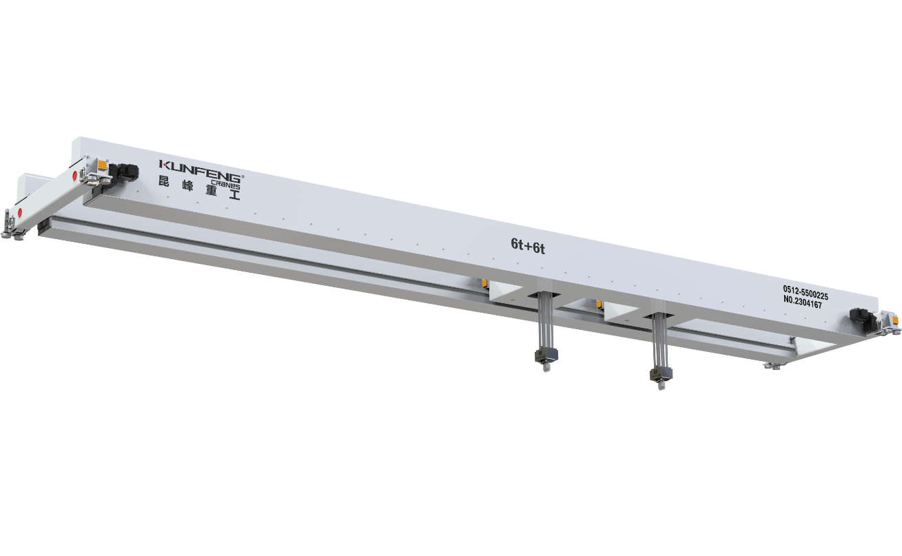 Overhead belt hoist crane for cleanroom