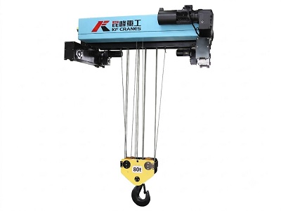 1T to 80T European Double Girder Wire Rope Hoist with Trolley