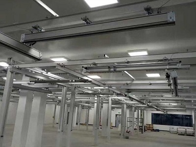 Installation of Aluminum Rail Workstation Bridge Crane